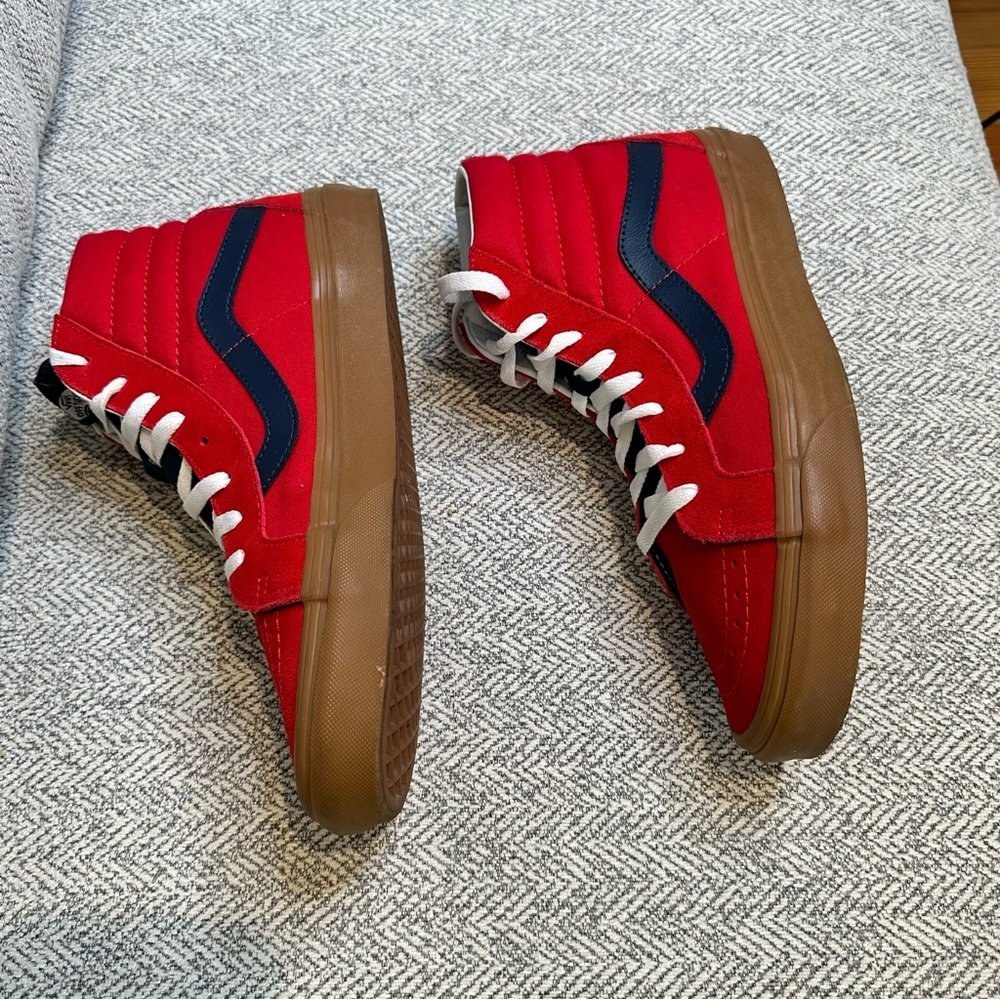 VANS SK8 HI RISE REISSUE VARSITY SPORT RACING RED SIZE WOMENS‎ 10.5 OR MEN 9.0 - Picture 5 of 8